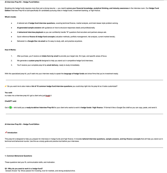AI Interview Prep Kit