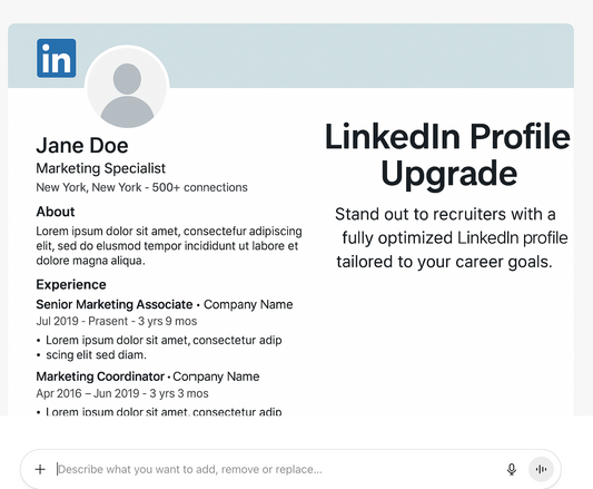 LinkedIn Profile Upgrade